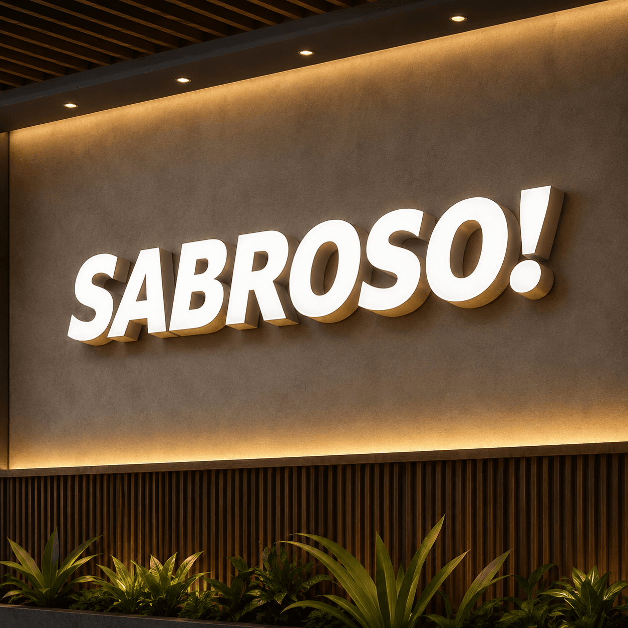 3D Acrylic UV Contour Sign