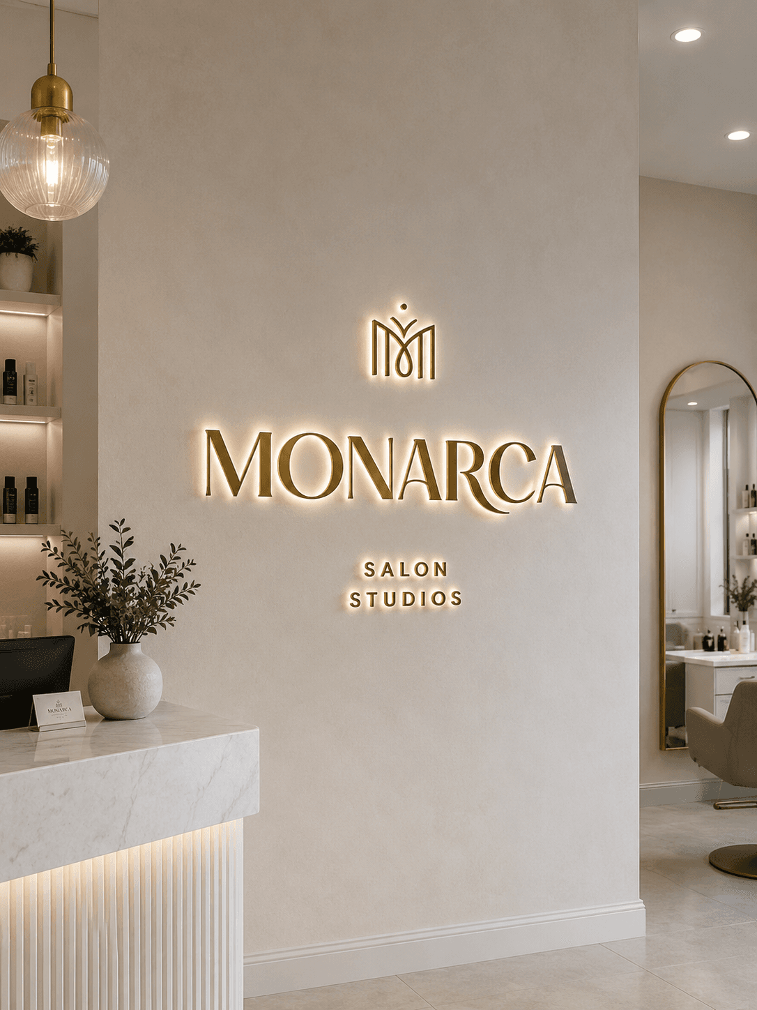 Luxury Salon 3D Metallic
